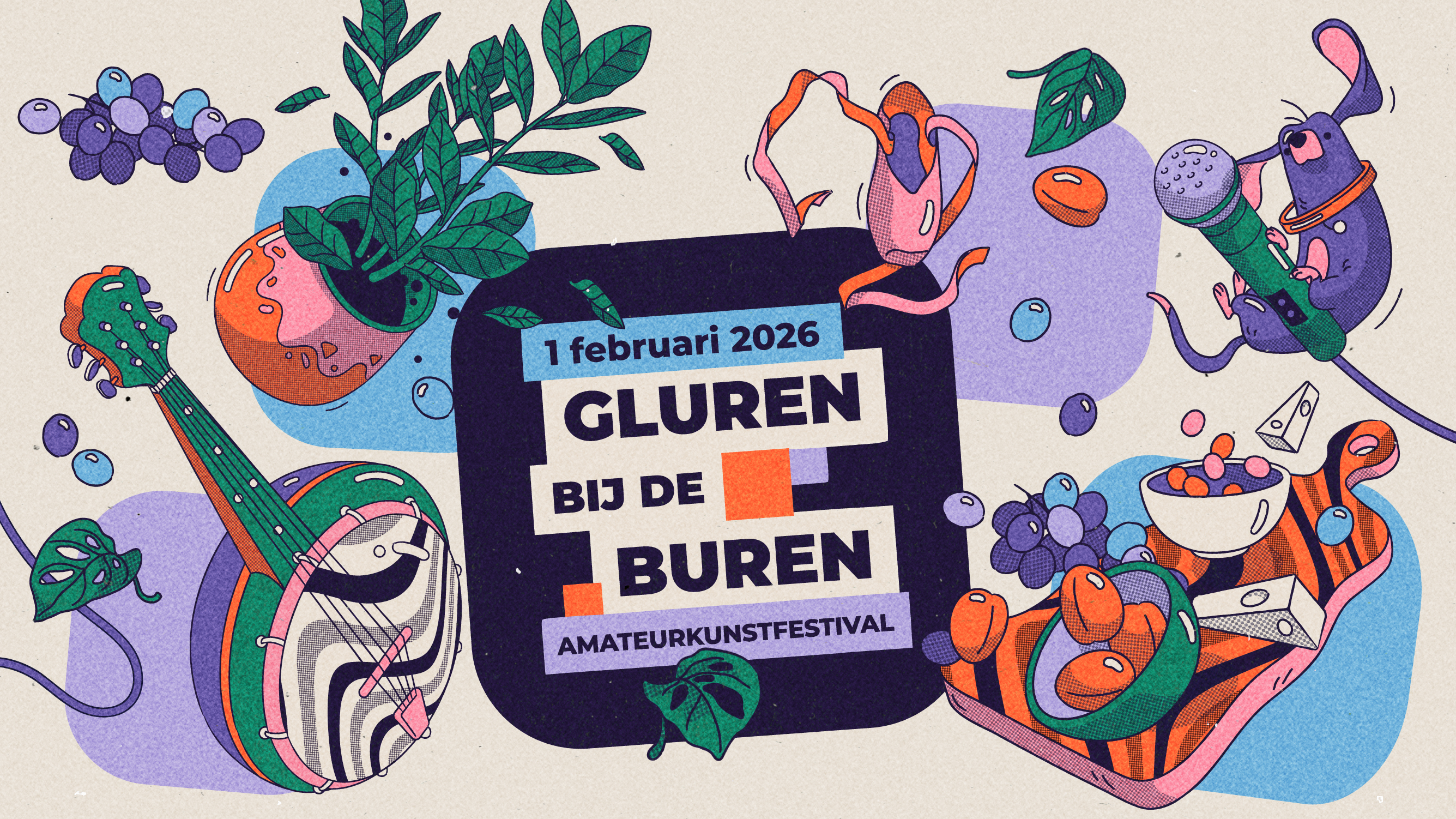 Gluren bij de buren logo
